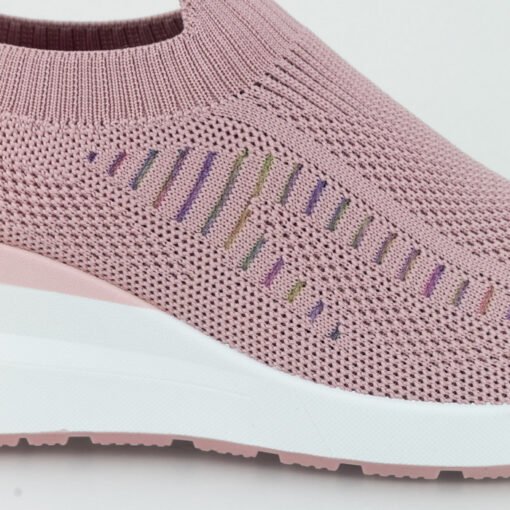 Zapatilla New Walk Malla Rosa