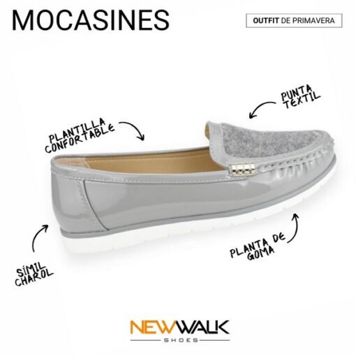 Mocasín Casual Gris - Imagen 2