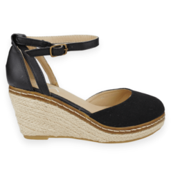 Sandalia New Walk Taco Chino Negra