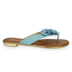 Sandalia New Walk Flores Celeste