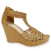 Sandalia New Walk Abierta Cintas Camel