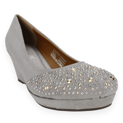 Zapatos New Walk Tachas Gris