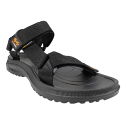 Sandalia New Walk Velcro Abiertas Negra