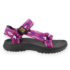 Sandalia New Walk Velcro Rombos Fucsia