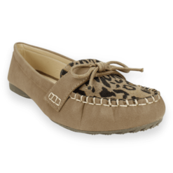 Mocasín New Walk Leopardo Café