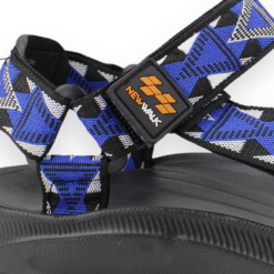 Sandalia New Walk Abierta Velcro Azul