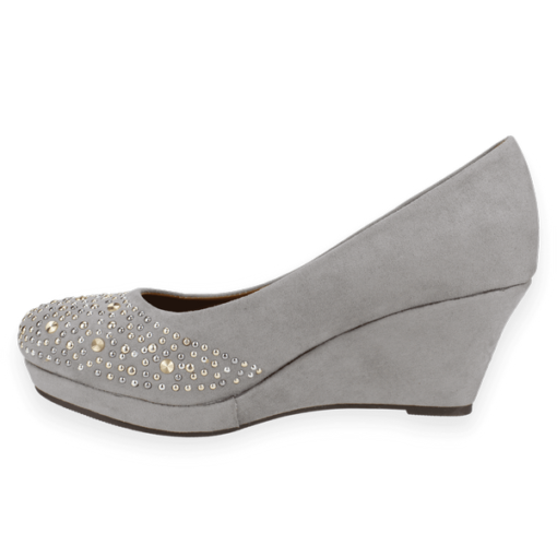 Zapatos New Walk Tachas Gris