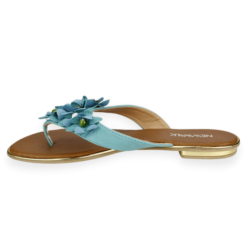Sandalia New Walk Flores Celeste