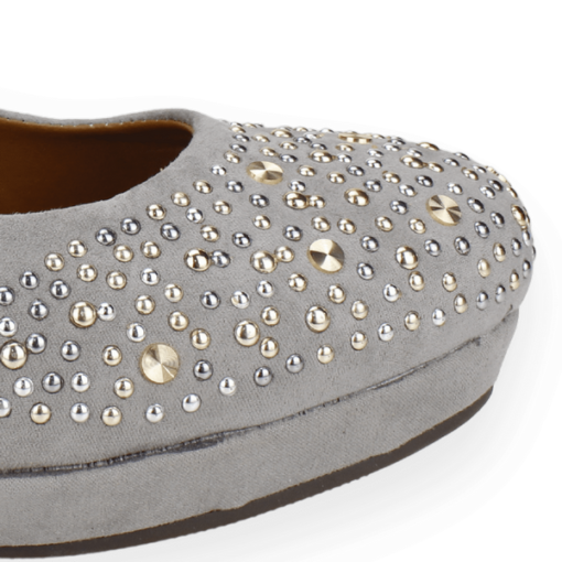 Zapatos New Walk Tachas Gris