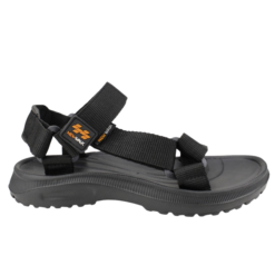 Sandalia New Walk Velcro Abiertas Negra