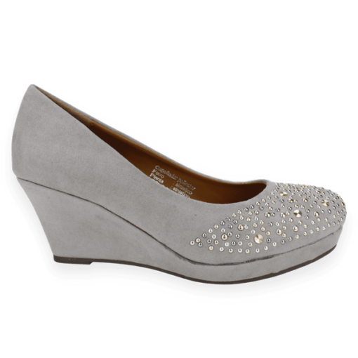Zapatos New Walk Tachas Gris