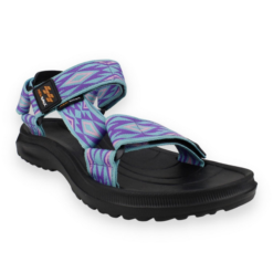 Sandalia New Walk Velcro Rombos Azul
