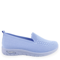 Zapatilla New Walk Casual Malla Celeste