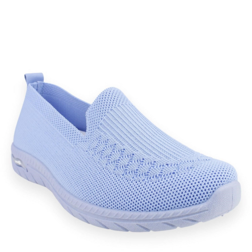 Zapatilla New Walk Casual Malla Celeste