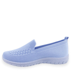 Zapatilla New Walk Casual Malla Celeste