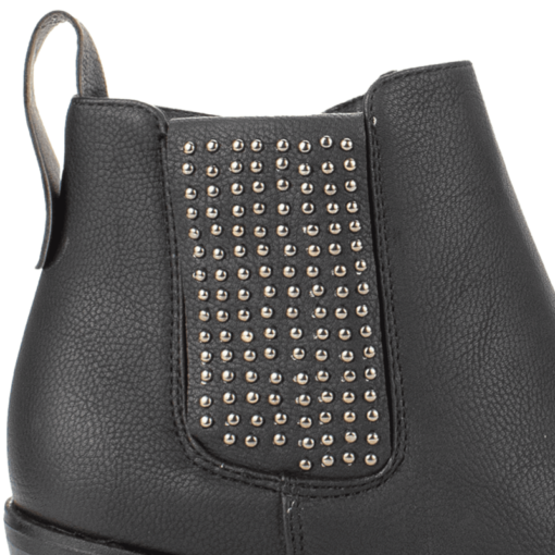 Botín New Walk Tachas Negro