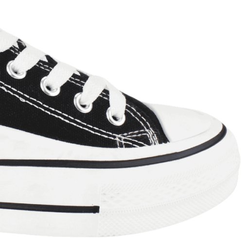 Zapatilla Lona Napa Negra - Imagen 4