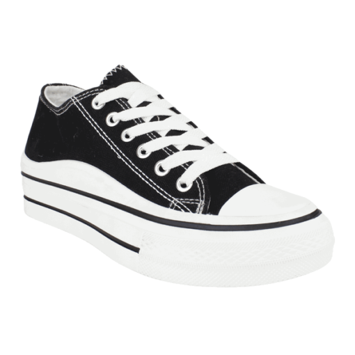 Zapatilla Lona Napa Negra - Imagen 2
