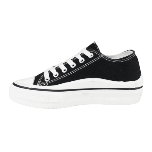 Zapatilla Lona Napa Negra - Imagen 3
