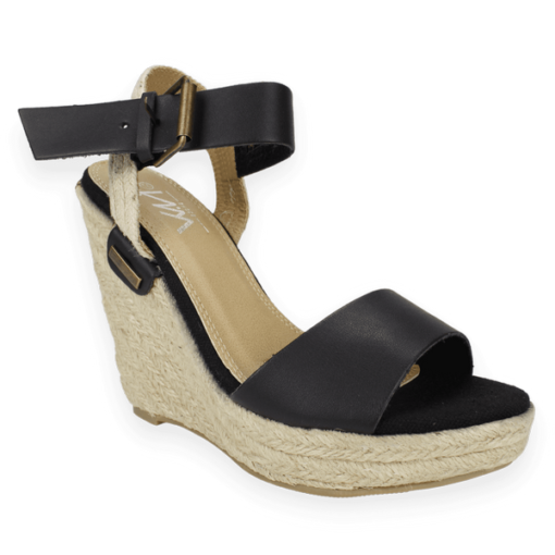 Sandalia New Walk Broche Negra