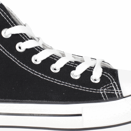 Zapatilla Lona Plataforma Negra - Imagen 4