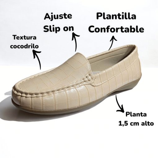 Mocasín Coco Confort Nude - Imagen 2