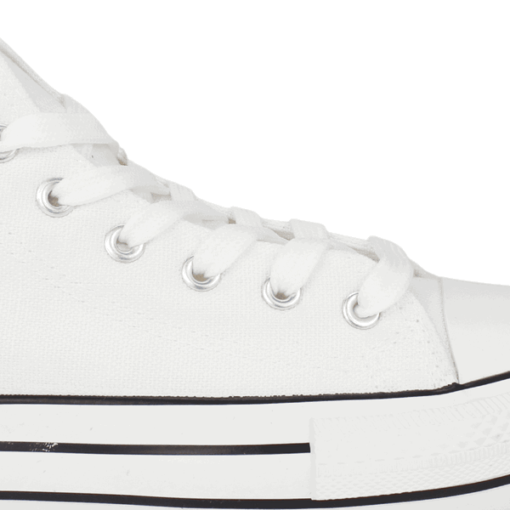 Zapatilla Lona Plataforma Blanca - Imagen 4