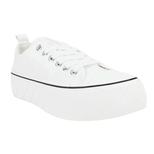Zapatilla Lona Cruzado Blanco - Imagen 2