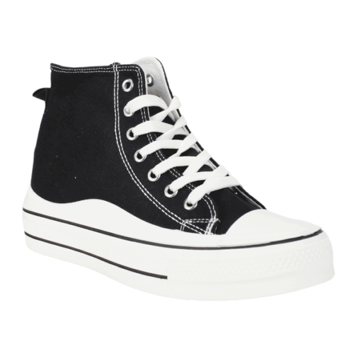 Zapatilla Lona Ventura Negra - Imagen 2