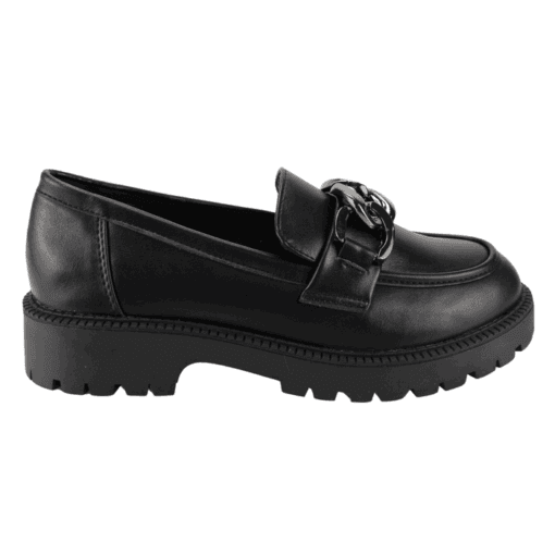 Mocasín New Walk Argollas Negro