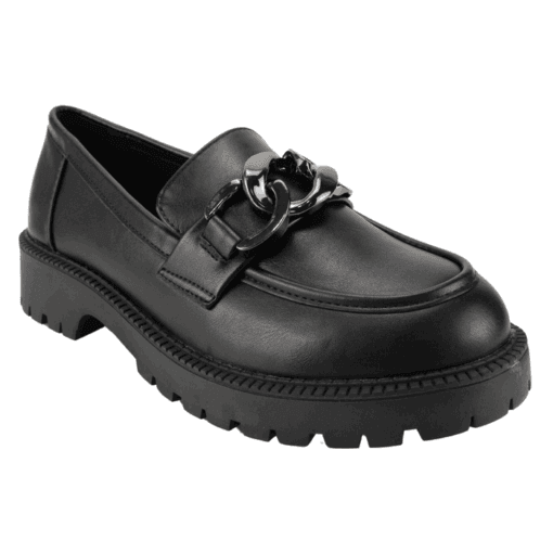 Mocasín New Walk Argollas Negro