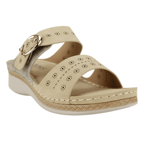 Sandalia New Walk Sol Confort Beige