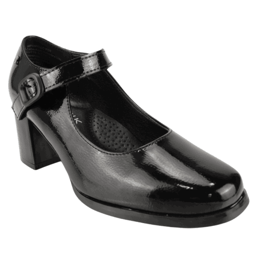 Zapato Confort Negro Brillante - Imagen 2