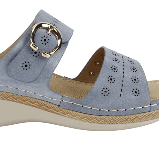 Sandalia Sol Confort Celeste - Imagen 4