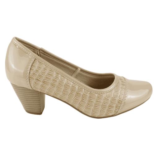 Zapato Reptil Shine Beige