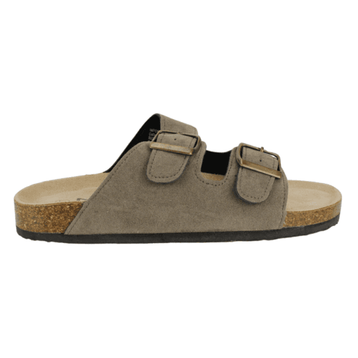 Sandalia Doble Correa Taupe
