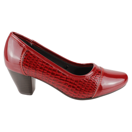 Zapato Reptil Shine Rojo