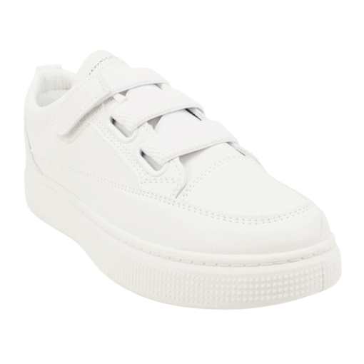 Zapatillas New Walk Brillos Plataforma Blanca
