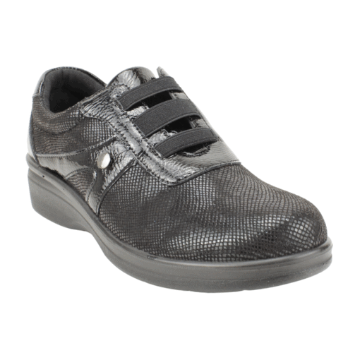Zapatilla New Walk Slip On Reptil Negra