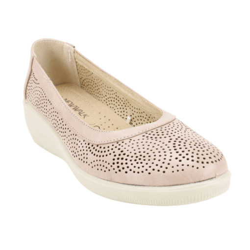 Zapato New Walk Troquelado Rosa