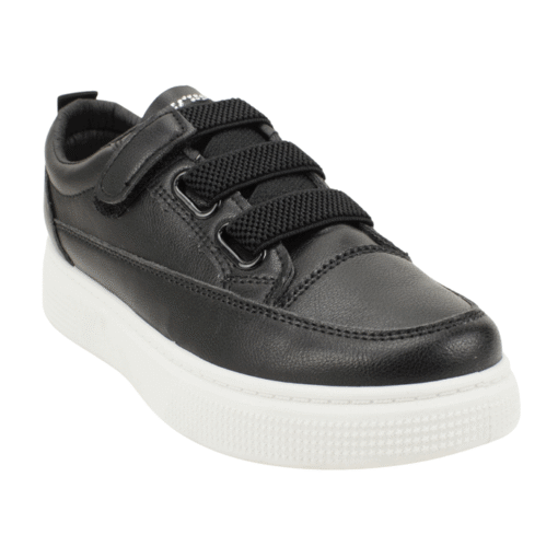 Zapatillas New Walk Brillos Plataforma Negro