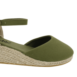 Alpargata New Walk Yute Verde Petróleo