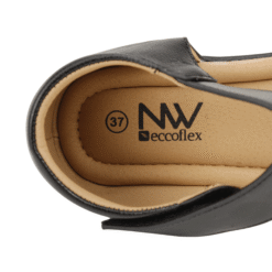 Sandalia New Walk Texturas Velcro Negra