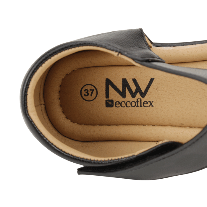 Sandalia New Walk Texturas Velcro Negra