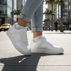 Alternative view of Zapatilla Escolar Puntos Blanca