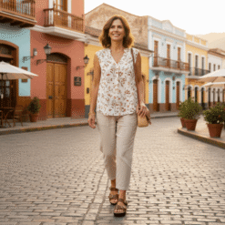 Sandalia New Walk Doble Broche Café