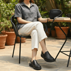 Sandalia New Walk Ortopédica Negra