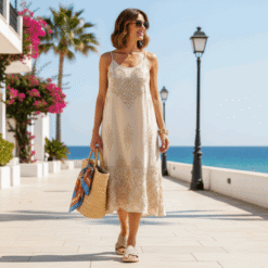 Alternative view of Sandalia Perforada Beige