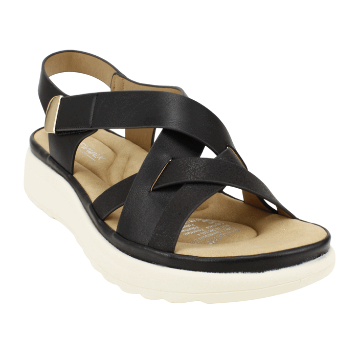 Sandalia Anatomica Velcro Negra - Imagen 3