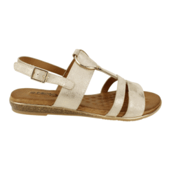 Sandalia Plana Dorada